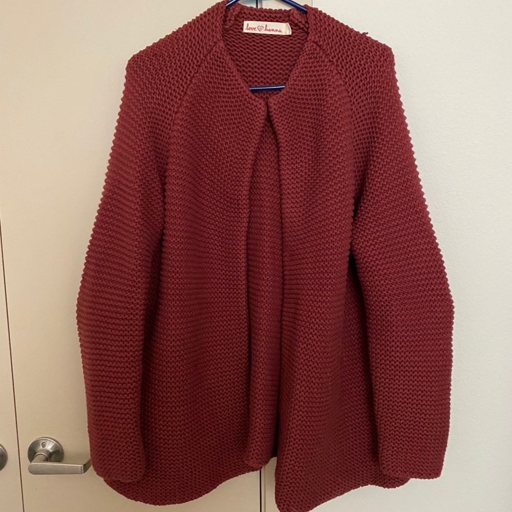 Hanna Andersson Women’s Car Coat Chunky Sweater